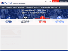 Tablet Screenshot of cadca.org